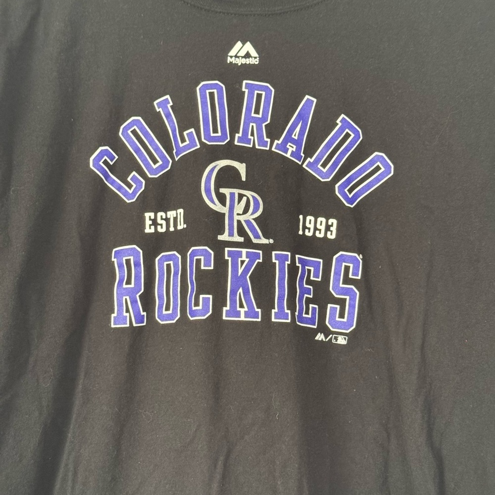 Colorado Rockies Long Sleeve Black Tee XXL